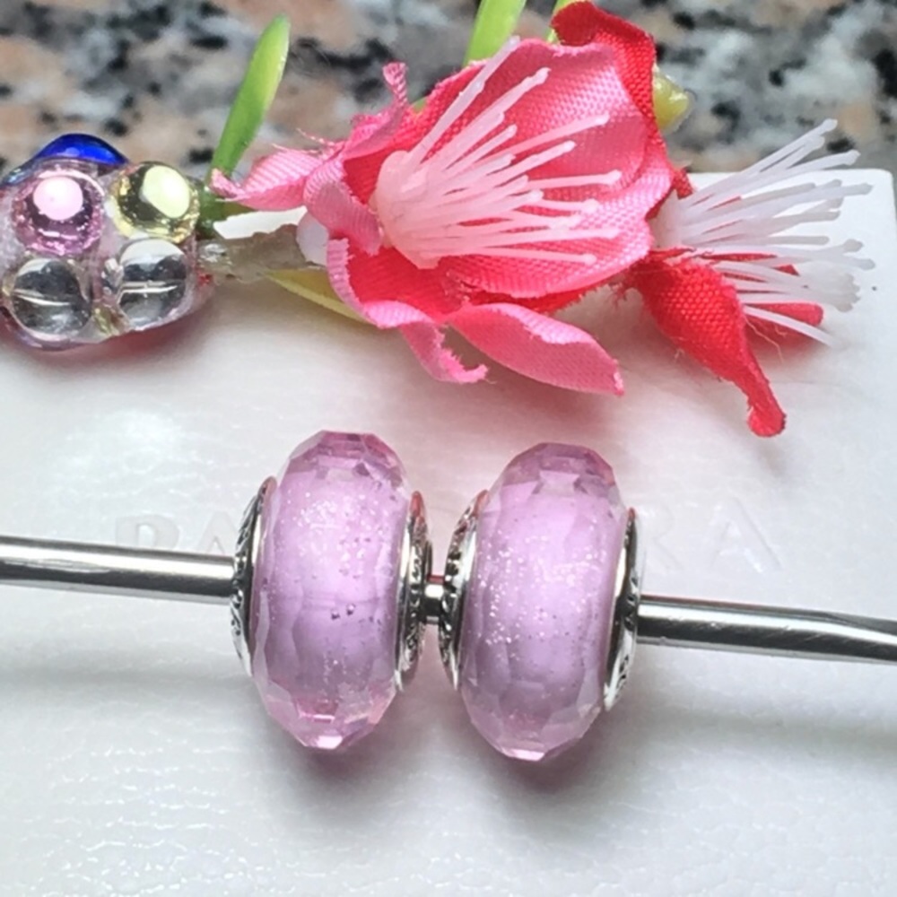 Pandora charms pink shimmers..